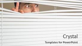  Presentation with blue eyes technology eye scan - Slides enhanced with peer - scared beautiful brown male eyes background and a white colored foreground