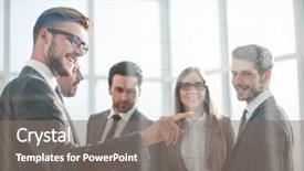  Presentation with flowchart - Presentation consisting of  background and a  colored foreground