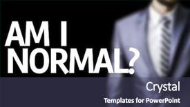  Presentation with normal - Amazing slides having peer pressure - am i normal written backdrop and a tawny brown colored foreground