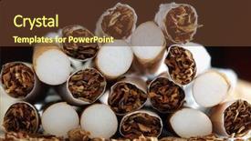  Presentation with peer pressure - Cool new theme with peer pressure - broken cigarette ends backdrop and a tawny brown colored foreground