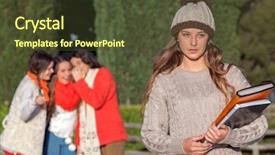  Presentation with peer pressure - PPT theme with peer pressure - teenagers bullying victim background and a tawny brown colored foreground