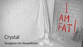  Presentation with peer pressure - PPT theme having peer pressure - text i am fat written background and a light gray colored foreground