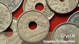  Presentation with spain music - Cool new presentation theme with pein - coins of spain statues backdrop and a coral colored foreground