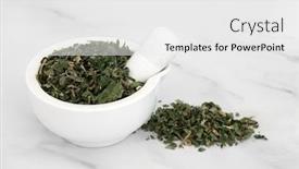 Presentation with urinary tract - Slide set enhanced with pellitory-of-the-wall-herb background and a white colored foreground