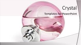  Presentation with perfume - Slides enhanced with pellucid - bottle of perfume background and a lemonade colored foreground