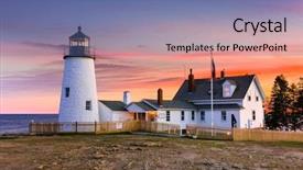  Presentation with bristol - Audience pleasing slides consisting of pemaquid point light in bristol backdrop and a ocean colored foreground