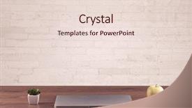  Presentation with front desk - Amazing slide deck having pen board coffee in front backdrop and a lemonade colored foreground