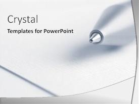 Pen Closeup PPT template 42 | CrystalGraphics