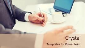  Presentation with internet - Cool new PPT theme with pen coffee and laptop computer backdrop and a lemonade colored foreground