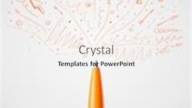  Presentation with lines - Colorful slide set enhanced with pen-drawing-sketchy-arrows backdrop and a sky blue colored foreground