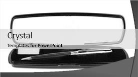  Presentation with ink - Amazing slide deck having tile the tile installation incomplete backdrop and a soft green colored foreground.