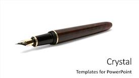  Presentation with blank whiteboard isolated on white - Slides having pen isolated on the white background and a white colored foreground