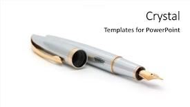  Presentation with monarch butterfly isolated on white - Presentation enhanced with pen isolated on white background background and a white colored foreground