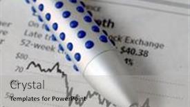  Presentation with price - Cool new presentation design with pen-on-a-newspaper-chart backdrop and a light gray colored foreground