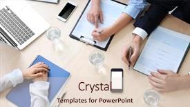  Presentation with job interview - PPT layouts consisting of pen paper - job applicant having interview background and a lemonade colored foreground