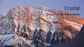  Presentation with mountains - Slides featuring pena blanca peak tendenera mountains background and a  colored foreground