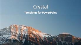  Presentation with mountains - Slides enhanced with pena blanca peak tendenera mountains background and a  colored foreground