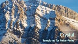  Presentation with chinese mountains - PPT theme with pena blanca peak tendenera mountains background and a  colored foreground