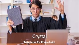  Presentation with students working in groups - PPT layouts enhanced with penal code - two lawyers working background and a  colored foreground