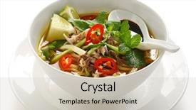  Presentation with food - Amazing presentation having penang assam laksa malaysian food backdrop and a light gray colored foreground