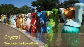  Presentation with exhibition - Beautiful slide deck featuring penang-malaysia-september-24-2016 backdrop and a coral colored foreground