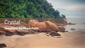  Presentation with malaysia national day - Cool new PPT layouts with penang-national-park-at-rainy backdrop and a coral colored foreground