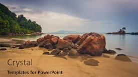  Presentation with malaysia national day - Colorful presentation design enhanced with penang-national-park-at-rainy backdrop and a coral colored foreground
