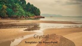  Presentation with malaysia national day - Colorful slide set enhanced with penang-national-park-at-rainy backdrop and a coral colored foreground