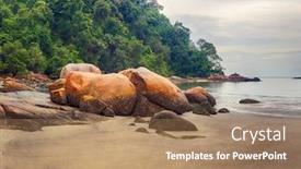  Presentation with malaysia national day - Cool new theme with penang-national-park-at-rainy backdrop and a coral colored foreground