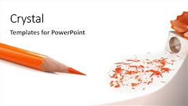  Presentation with monarch butterfly isolated on white - Presentation design having pencil and pencil shavings isolated background and a white colored foreground