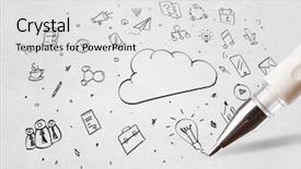  Presentation with task - PPT layouts enhanced with pencil drawing online task management background and a light gray colored foreground