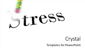  Presentation with mistakes pencil eraser pencil eraser - Slide set consisting of pencil eraser to erase stress background and a white colored foreground