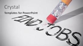  Presentation with find - Slide deck consisting of pencil-erasing-the-word-find background and a  colored foreground