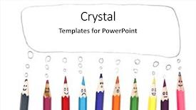  Presentation with social media network - Audience pleasing slides consisting of pencil faces as social backdrop and a white colored foreground