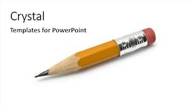  Presentation with pure white - Amazing PPT layouts having pencil isolated on pure white backdrop and a white colored foreground