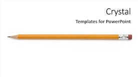  Presentation with pure white - Beautiful slides featuring pencil isolated on pure white backdrop and a white colored foreground