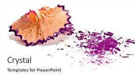  Presentation with crayon - Presentation theme featuring pencil line - purple crayon background and a white colored foreground