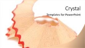  Presentation with shaving - Beautiful slides featuring pencil shaving isolated on white backdrop and a white colored foreground