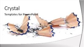  Presentation with isolated paw prints over white - Audience pleasing theme consisting of pencil shavings isolated on white backdrop and a white colored foreground