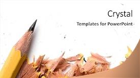  Presentation with pencil scantron - PPT theme featuring pencil background and a white colored foreground