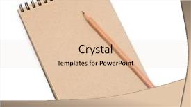  Presentation with notebook paper - Audience pleasing presentation theme consisting of pencils on brown packing paper backdrop and a lemonade colored foreground