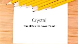  Presentation with pencils - Audience pleasing slides consisting of pencils-paper-and-ruler backdrop and a white colored foreground