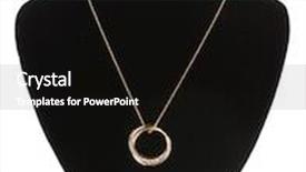  Presentation with mannequin - Slide set consisting of pendant in form of rings with gem on mannequin isolated on white background and a black colored foreground