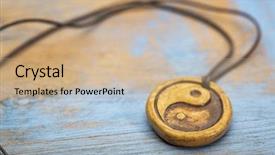  Presentation with diffuser - Theme enhanced with pendant with yin and yang background and a coral colored foreground