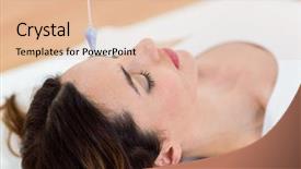  Presentation with floor - Beautiful slides featuring pendulum - woman being hypnotized while lying backdrop and a lemonade colored foreground