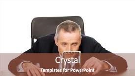  Presentation with newton - Cool new presentation theme with pendulum physics - businessman in office playing backdrop and a tawny brown colored foreground