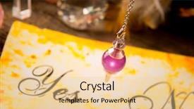  Presentation with yes - Presentation theme featuring pendulum tool for dowsing background and a lemonade colored foreground