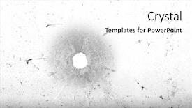  Presentation with dirt dirt texture dirty - Presentation theme enhanced with penetration - bullet hole in glass background and a white colored foreground