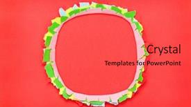  Presentation with torn paper - Amazing PPT theme having penetration - colorful torn paper background backdrop and a  colored foreground