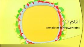  Presentation with god torn paper - PPT theme with penetration - colorful torn paper background background and a white colored foreground